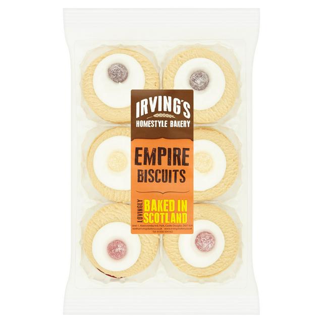 Irving's Home-style Bakery 6 Empire Biscuits (Jan - Dec 23) RRP £1.89 CLEARANCE XL 89p or 2 for £1.50
